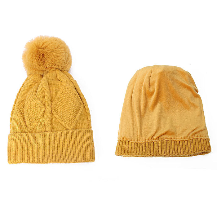 Wholesale Scarf Hat Gloves Three-piece Set Cotton Acrylic Plus Fleece Thickening Keep Warm JDC-SF-Kaip008