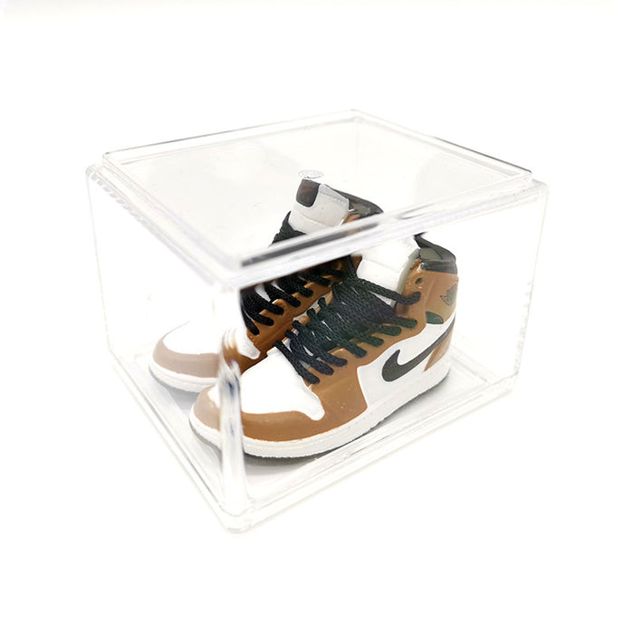 Wholesale Enamel Sneakers Plastic Transparent Box Keychains Ornaments JDC-KC-TuoH008