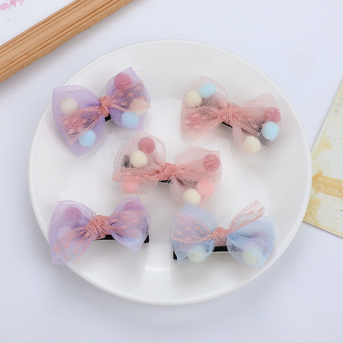 Wholesale Hair Clips mesh bow children JDC-HC-MDL001