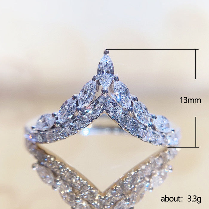 Wholesale Rings Copper Zircon Engagement MOQ≥2 JDC-RS-PREMCAOS003