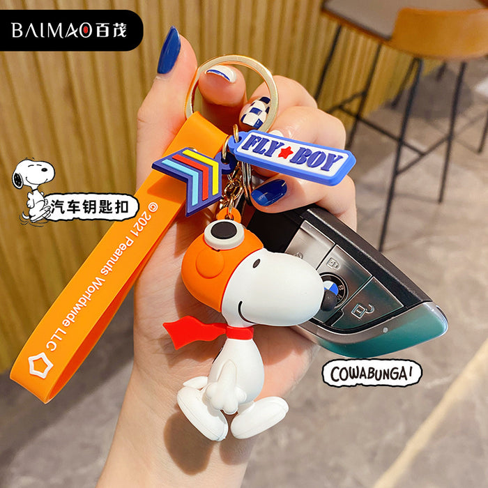 Wholesale cartoon keychain couple accessories cute puppy JDC-KC-BaiM016