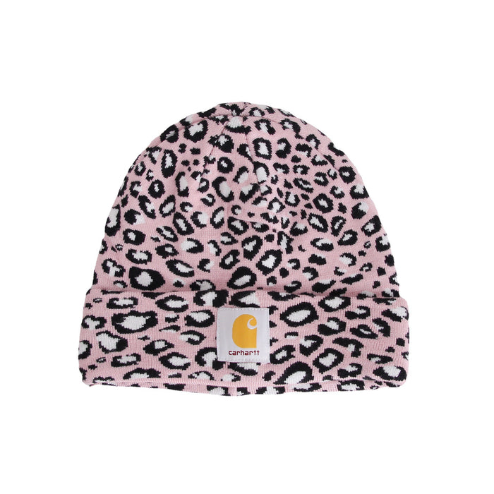 Wholesale Hat Acrylic Warm Leopard Jacquard Fabric Label Knit Cap (F) JDC-FH-XRong016