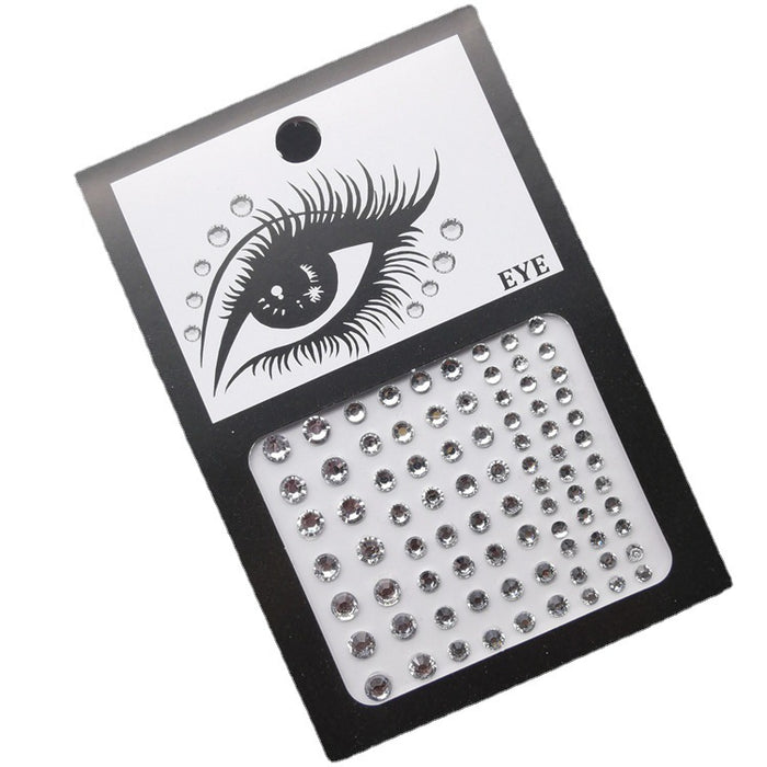 Wholesale acrylic eye makeup sticker pearl face makeup bright diamond MOQ≥2 JDC-EY-WWei001