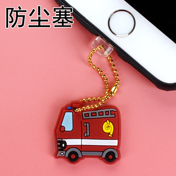 Wholesale Mobile Phone Dust Plug PVC Cute Car Airplane Pendant MOQ≥3 JDC-PC-ZhongJ009