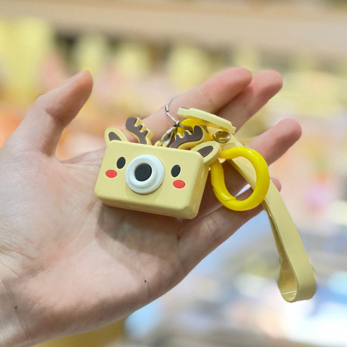 Wholesale cute cartoon animal camera keychain JDC-KC-CunY001