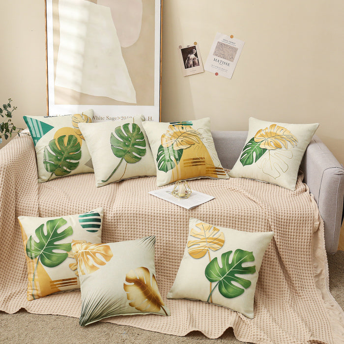 Wholesale Pillowcase Polyester Sunflower Plant Print JDC-PW-RRL006