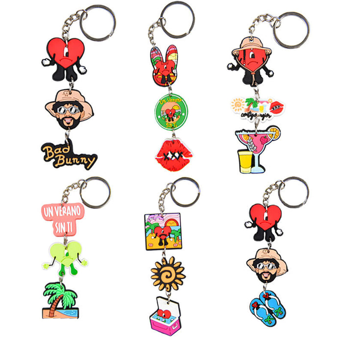 Wholesale Keychains PVC Cute Cartoon Anime(M) MOQ≥10 JDC-KC-BZYH001