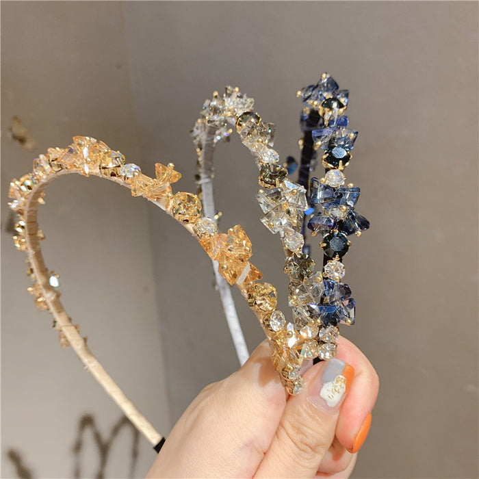 Jewelry WholesaleWholesale crystal rhinestone hair band JDC-HD-ZC010 Headband 智承 %variant_option1% %variant_option2% %variant_option3%  Factory Price JoyasDeChina Joyas De China