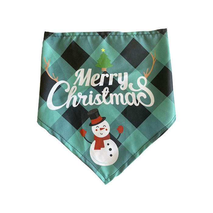 Wholesale Pet Decorative Triangle Towel Dog Pregnancy Notice Saliva Towel Christmas Pet JDC-PD-yuexin001