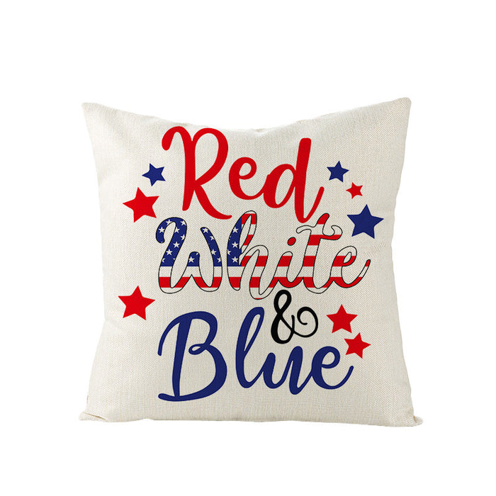 Jewelry WholesaleWholesale 4th of July Independence Day Linen Pillowcase MOQ≥2 JDC-PW-OuH005 Pillowcase 欧恒 %variant_option1% %variant_option2% %variant_option3%  Factory Price JoyasDeChina Joyas De China