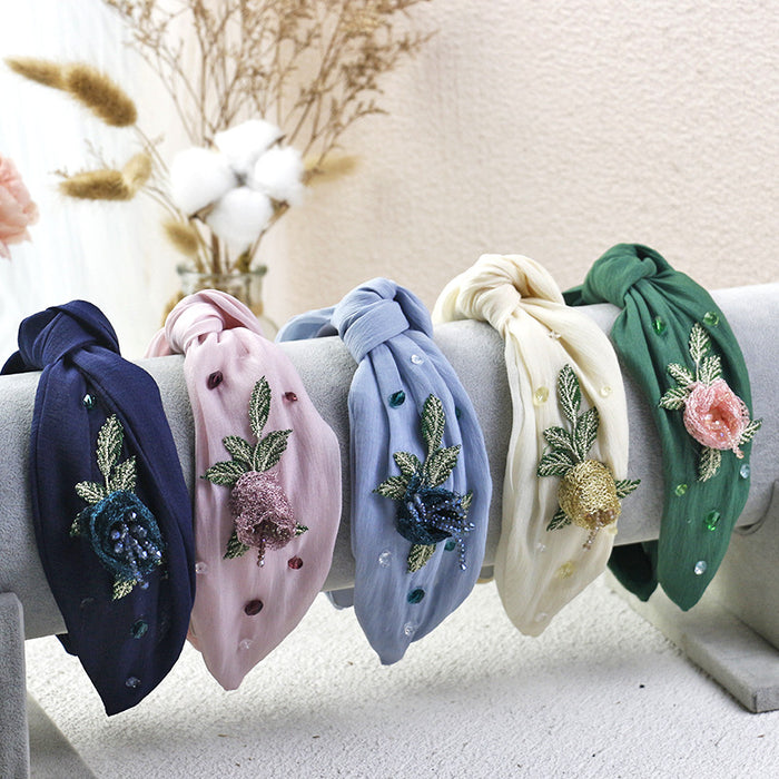 Wholesale Headband Gauze Bow Princess Style MOQ≥3 JDC-HD-HMXS008