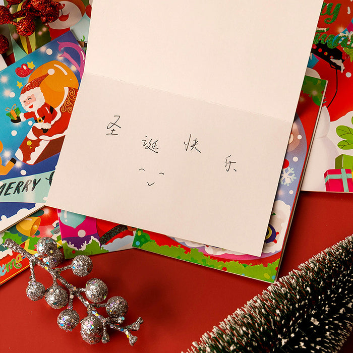 Wholesale Greeting Cards Christmas Greeting Cards Creative Crystal MOQ≥10 JDC-GC-YiHONG004