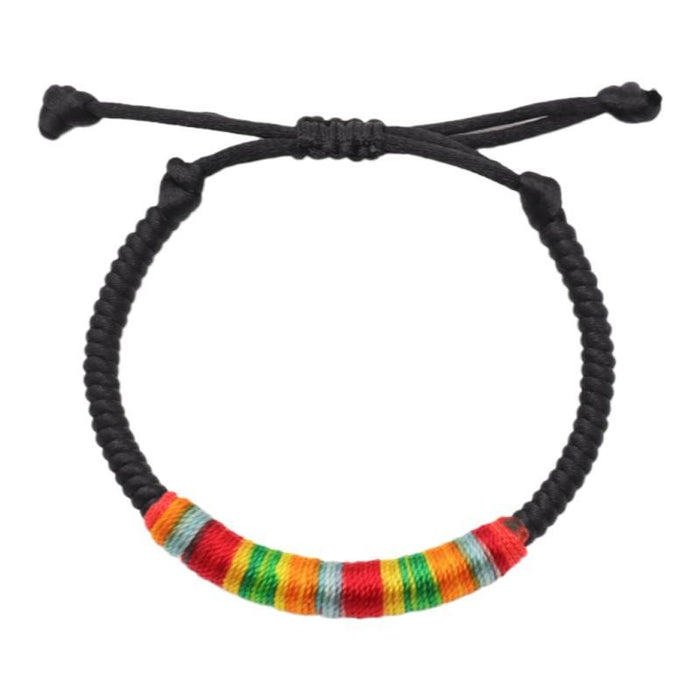 Wholesale Multicolored Rope Braided Adjustable Bracelet MOQ≥2 JDC-BT-GeEr005