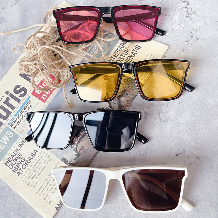 Wholesale square frame sunglasses same style street glasses MOQ≥2 JDC-SG-GuangD017