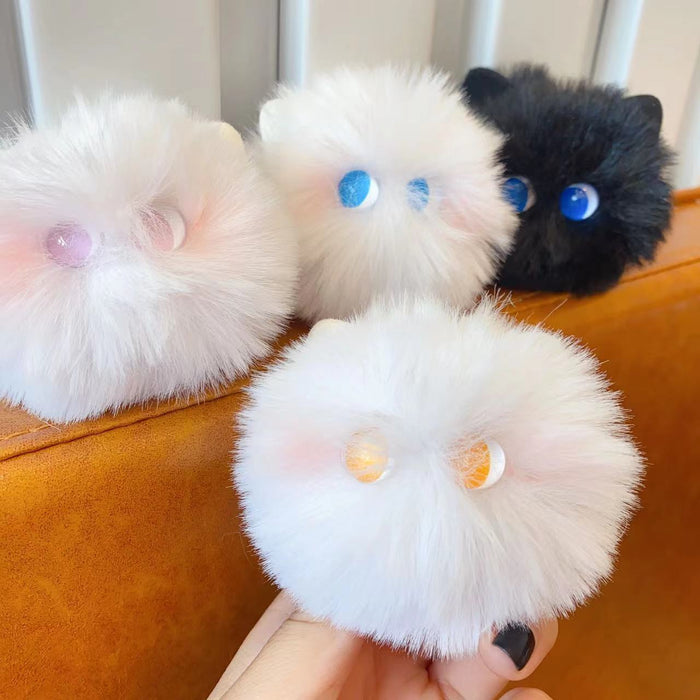 Wholesale Plush Autumn/Winter Blush Cat Ball Phone Holder MOQ≥2 JDC-PS-WeiJiu032