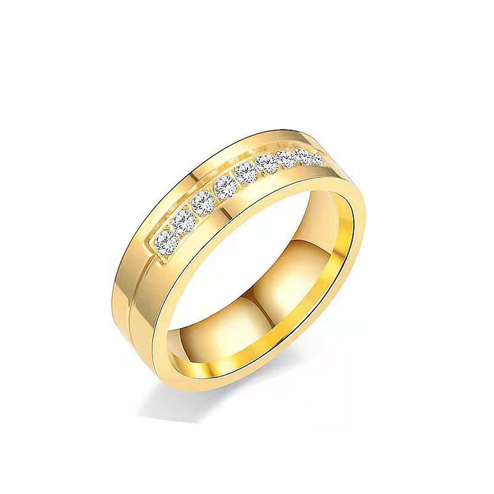 Wholesale Stainless Steel Diamond Couple Rings JDC-RS-ChenX005