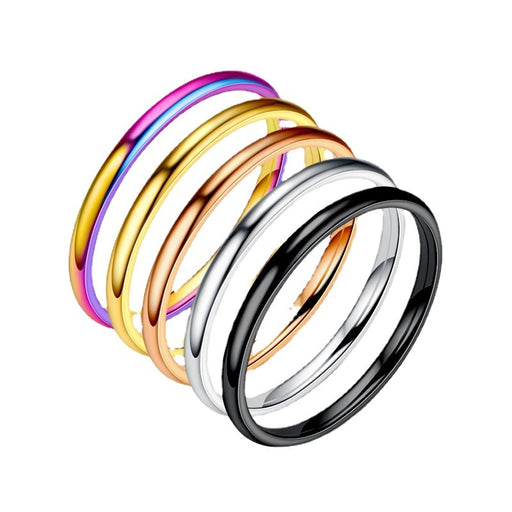 Jewelry WholesaleWholesale stainless steel smooth couple rings JDC-RS-Dingc010 Rings 顶潮 %variant_option1% %variant_option2% %variant_option3%  Factory Price JoyasDeChina Joyas De China