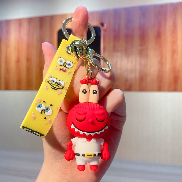 Wholesale Keychain PVC Soft Adhesive Cute Cartoon Doll Keychain (M) JDC-KC-JG273