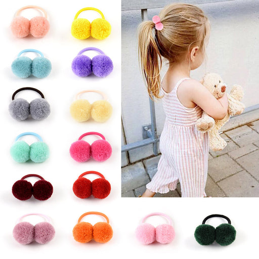 Jewelry WholesaleWholesale children's wool ball versatile Hair Scrunchies JDC-HS-YL062 Hair Scrunchies 雅伦 %variant_option1% %variant_option2% %variant_option3%  Factory Price JoyasDeChina Joyas De China