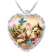 Jewelry WholesaleWholesale Heart Shape Crystal Cute Tabby Mug Cat Lady Pendant MOQ≥2 JDC-NE-ZiB015 Necklaces 资比 %variant_option1% %variant_option2% %variant_option3%  Factory Price JoyasDeChina Joyas De China