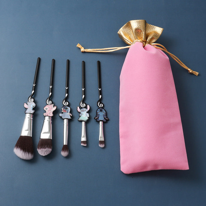 Wholesale Cartoon Metal Manmade Fiber Makeup Brush Set (M) MOQ≥3 JDC-MB-GYu001