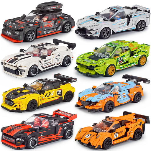 Jewelry WholesaleWholesale Lego Blocks Car Racing Puzzle Assembled Sports Car Kids Toys JDC-FT-JJX001 fidgets toy 金佳星 %variant_option1% %variant_option2% %variant_option3%  Factory Price JoyasDeChina Joyas De China