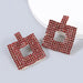 Jewelry WholesaleWholesale diamond inlaid water diamond full diamond square geometric Earrings JDC-ES-JL969  氿乐 %variant_option1% %variant_option2% %variant_option3%  Factory Price JoyasDeChina Joyas De China