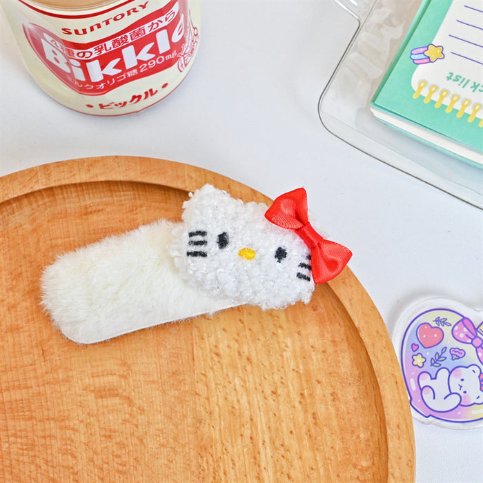 Wholesale Hair Clips Plush Cute Kitten Cartoon JDC-HC-MBE001