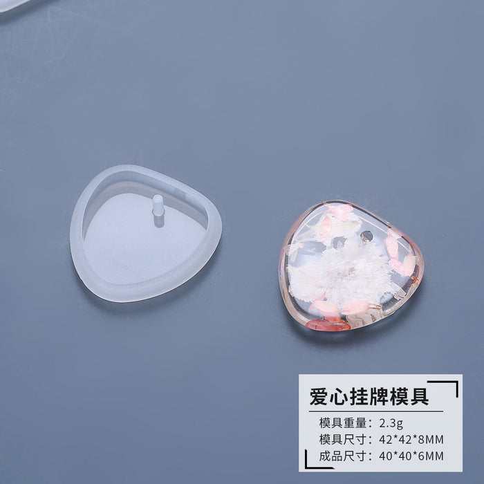 Wholesale Epoxy DIY Heart Silicone Mould MOQ≥2 JDC-DIY-MLML001