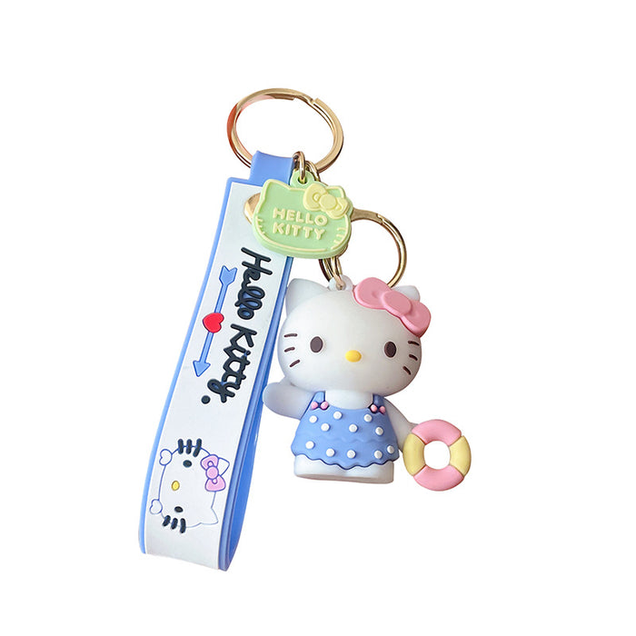 Wholesale couple key chain bag hanging decoration doll car silicone keychain MOQ≥2 JDC-KC-YDao023