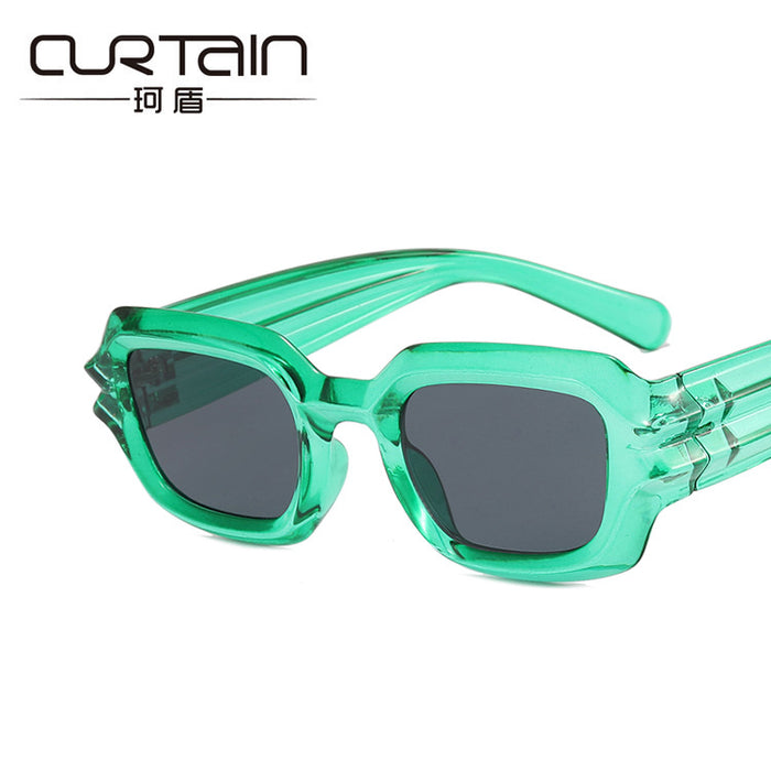 Wholesale hip hop sunglasses irregular personality niche trendy concave shape JDC-SG-KD181