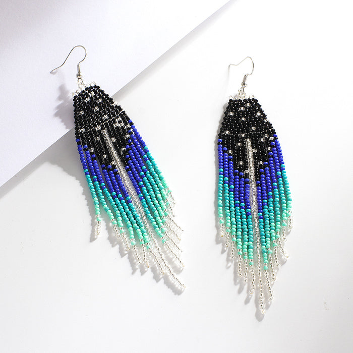 Jewelry WholesaleWholesale boho fringed gypsophila earrings JDC-ES-YuanQ003 Earrings 圆沁 %variant_option1% %variant_option2% %variant_option3%  Factory Price JoyasDeChina Joyas De China