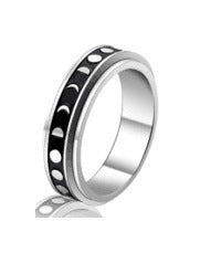 Jewelry WholesaleWholesale Titanium Steel Rotating Stars Moon Decompression Anti-Anxiety Ring JDC-RS-DingC001 Rings 顶潮 %variant_option1% %variant_option2% %variant_option3%  Factory Price JoyasDeChina Joyas De China