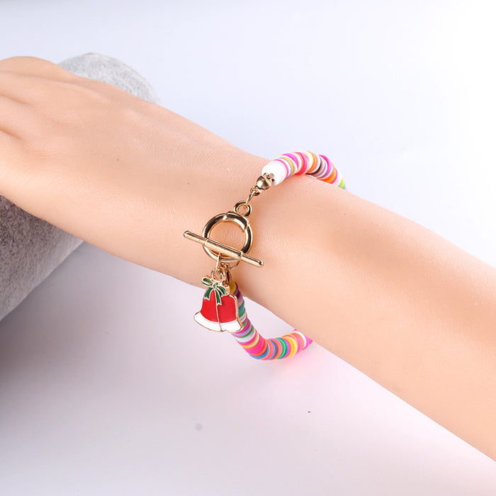 Jewelry WholesaleWholesale soft pottery Christmas bracelet JDC-BT-WB002 Bracelet 文贝 %variant_option1% %variant_option2% %variant_option3%  Factory Price JoyasDeChina Joyas De China