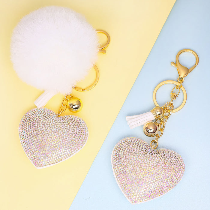 Wholesale Love Hair Ball Zinc Alloy Keychain JDC-KC-DeH002