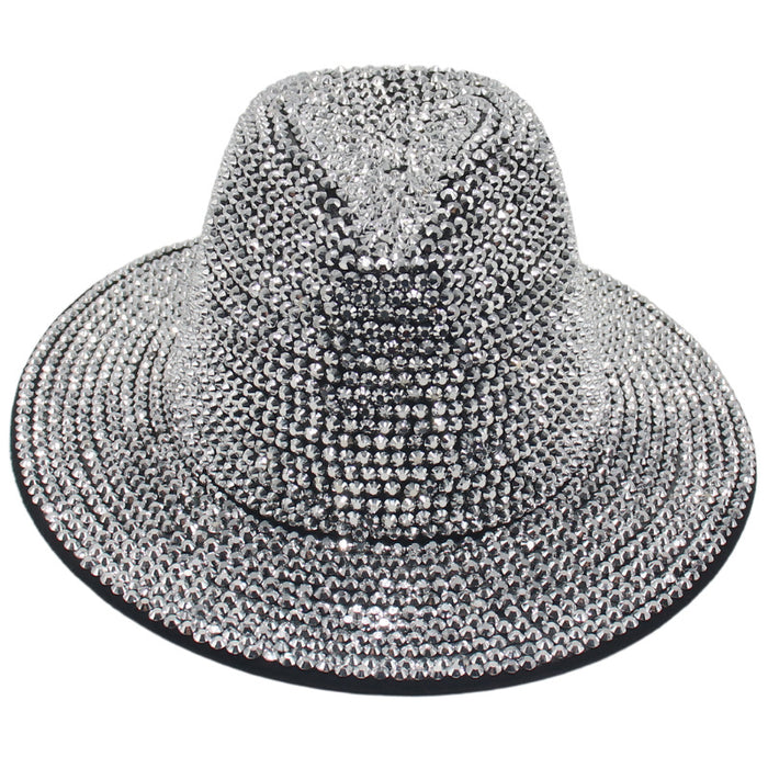 Wholesale Rhinestone Cotton Jazz Hat JDC-FH-HanDi006