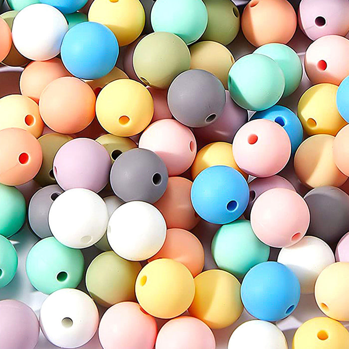 Wholesale DIY Silicone Beads Food Grade Baby Molar Balls MOQ≥50 JDC-DIY-BangX002