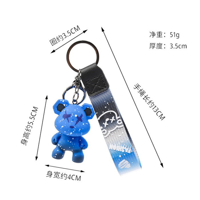 Wholesale Gradient Bear Resin Keychain (M) JDC-KC-DAJ001