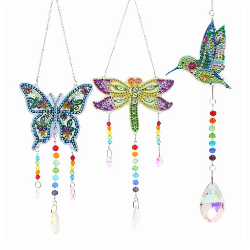 Jewelry WholesaleWholesale Diamond Painting Handmade DIY Acrylic Butterfly Dragonfly Pendant MOQ≥2 JDC-DC-DLa002 Dreamcatcher 哆啦 %variant_option1% %variant_option2% %variant_option3%  Factory Price JoyasDeChina Joyas De China