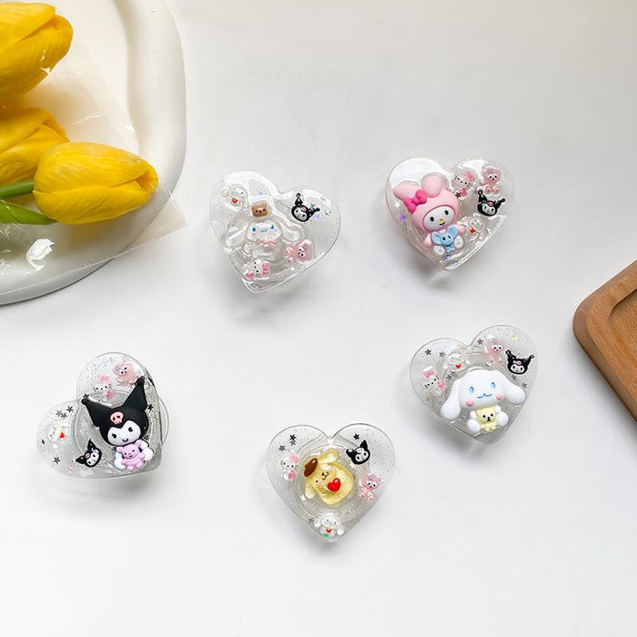 Wholesale Grips Epoxy Cute Cartoon Retractable Phone Holder (S) JDC-PS-BaiY027