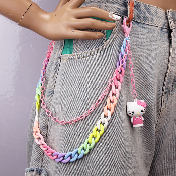 Wholesale Cartoon Soft Ceramic Resin Pants Chains (M) MOQ≥2 JDC-WB-WenB005