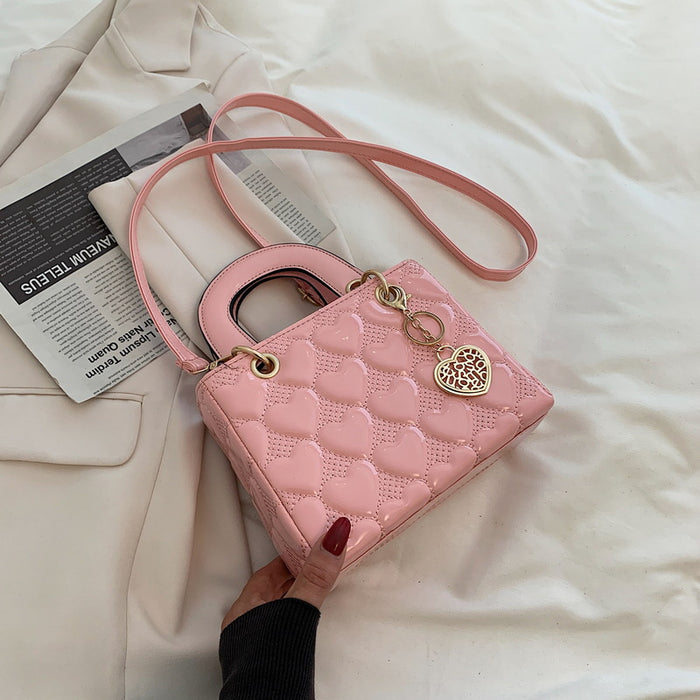 Jewelry WholesaleWholesale diamond checker embroidery thread single shoulder cross-body small square bag JDC-SD-LuoB006 Shoulder Bags 罗宝 %variant_option1% %variant_option2% %variant_option3%  Factory Price JoyasDeChina Joyas De China