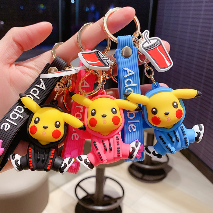 Wholesale cute sweater yellow elf keychain bag pendant JDC-KC-OShi013