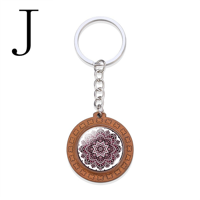 Wholesale Vintage Mandala Keychain MOQ≥2 JDC-KC-ZaoY005