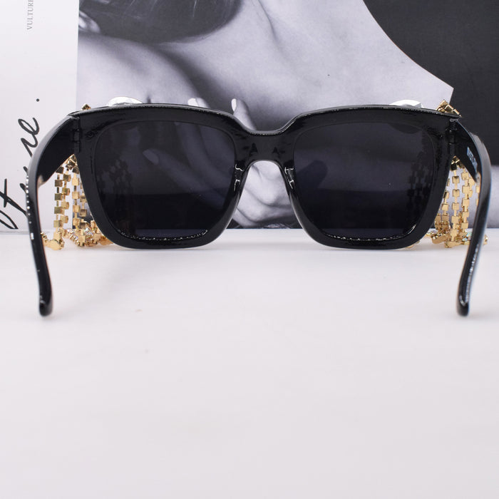 Jewelry WholesaleWholesale Vintage Diamond Long Tassel UV Protection Sunglasses JDC-SG-NT004 Sunglasses 妮头 %variant_option1% %variant_option2% %variant_option3%  Factory Price JoyasDeChina Joyas De China