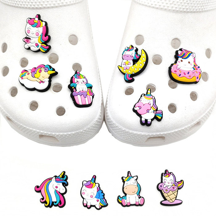 Wholesale Croc Charms Random 10pcs Cartoon Cute PVC DIY Accessories JDC-CCS-WanX037