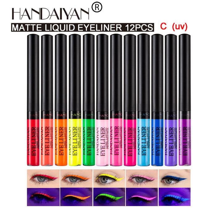 Wholesale color matte liquid eyeliner 12pcs set JDC-SH-HDY006