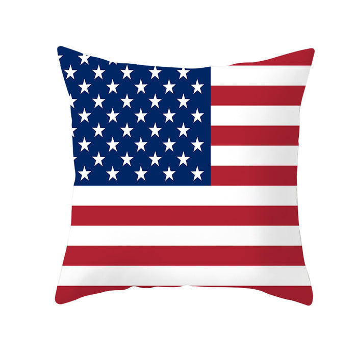 Wholesale 4th of July Independence Day Pillowcase Peach Skin Print MOQ≥2 JDC-PW-Jinze001