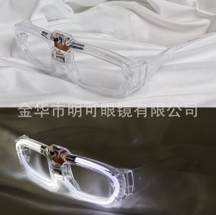 Jewelry WholesaleWholesale three-stop flash luminescent glasses JDC-SG-MingK005 Sun Glasses 明可 %variant_option1% %variant_option2% %variant_option3%  Factory Price JoyasDeChina Joyas De China