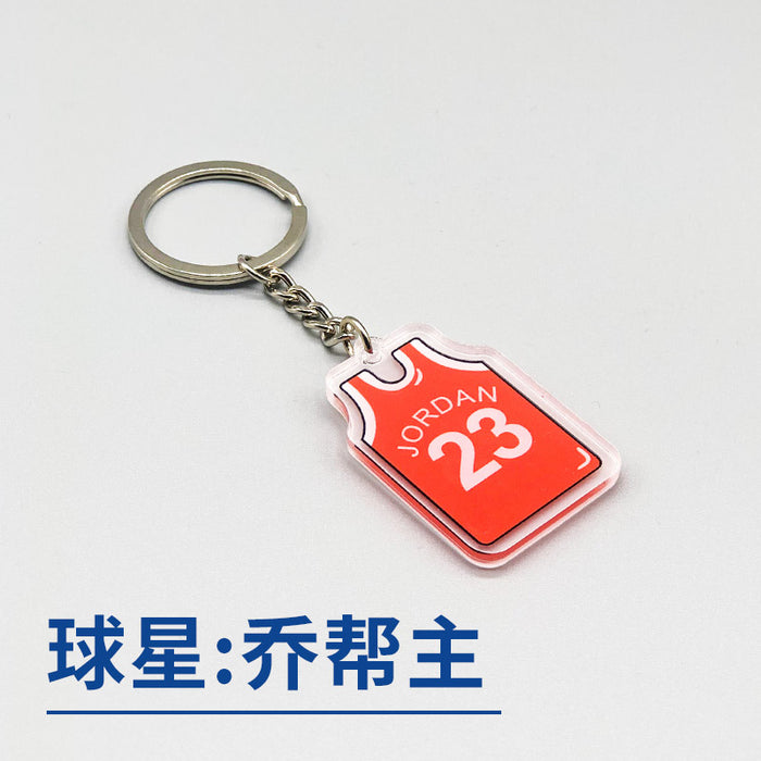 Jewelry WholesaleWholesale Basketball Star Acrylic Keychain JDC-KC-HongY001 Keychains 宏盈 %variant_option1% %variant_option2% %variant_option3%  Factory Price JoyasDeChina Joyas De China